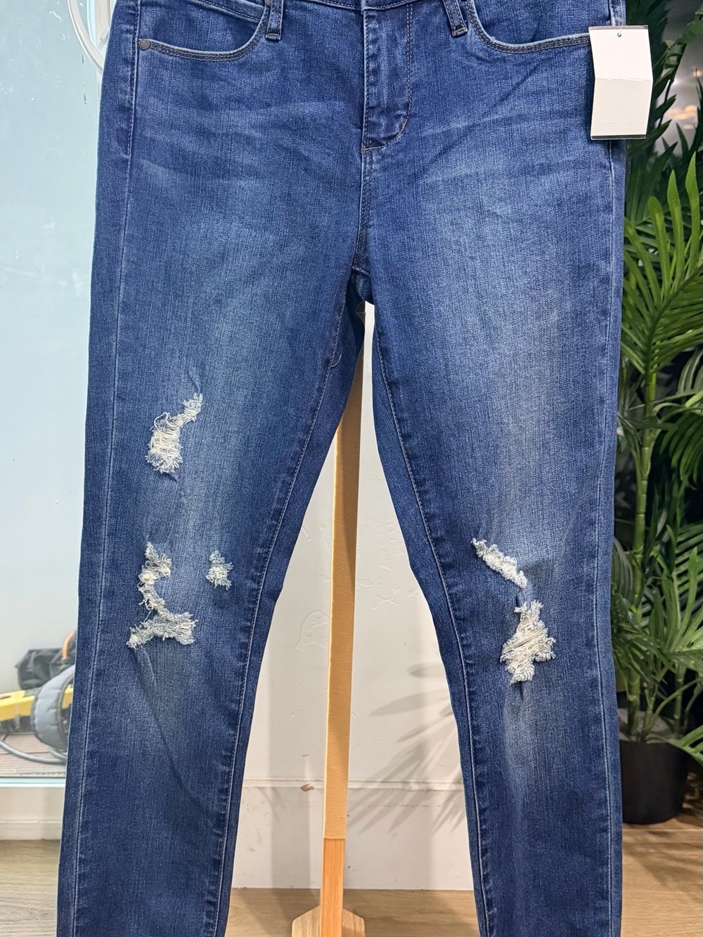 Articles Of Society Distressed Dark Blue Skinny Jeans